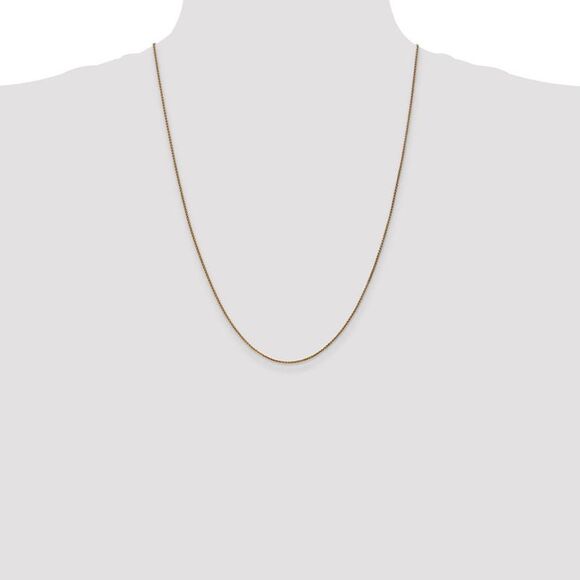 1.2mm 14k Yellow Gold, Diamond Cut Spiga Chain Necklace, 24 Inch - Picture 2 of 8